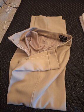 Levine Classics Women’s Beige Lined Dress Pants Size 10 Straight Leg Career Slac